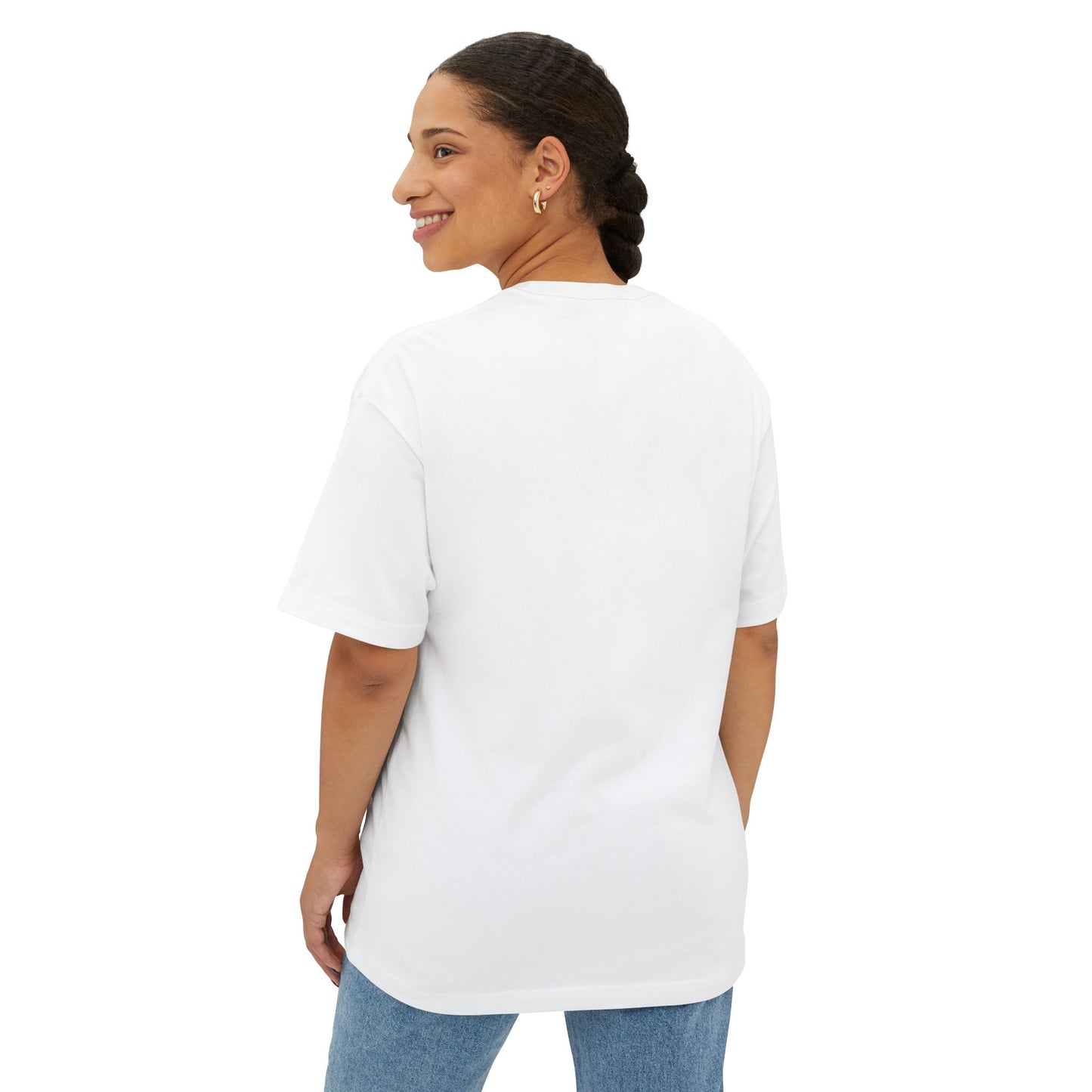 Inspirational Oversized Tee - "With God All Things Are Possible"
