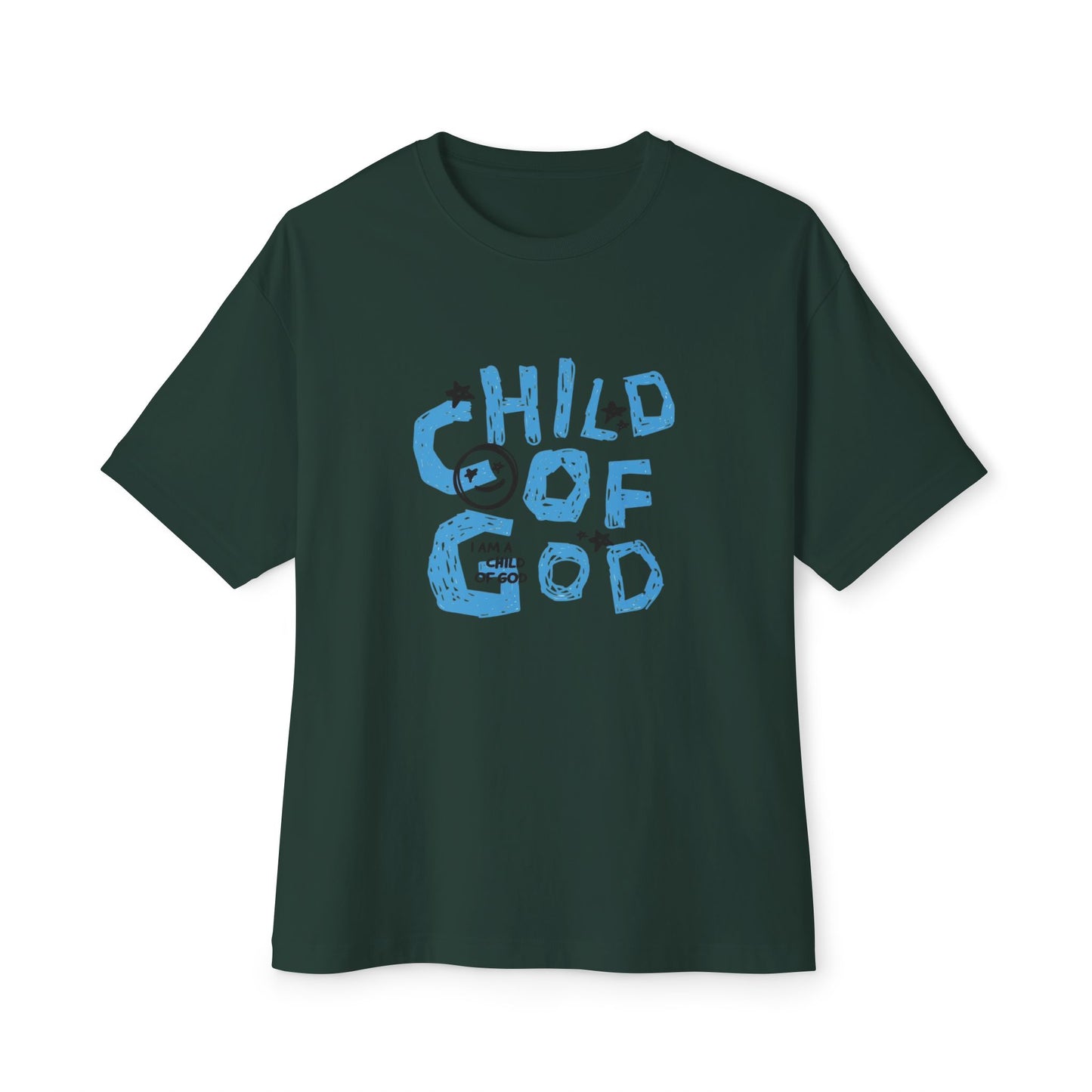 Children of God Oversized Tee – Comfortable Unisex Boxy Shirt for Faith