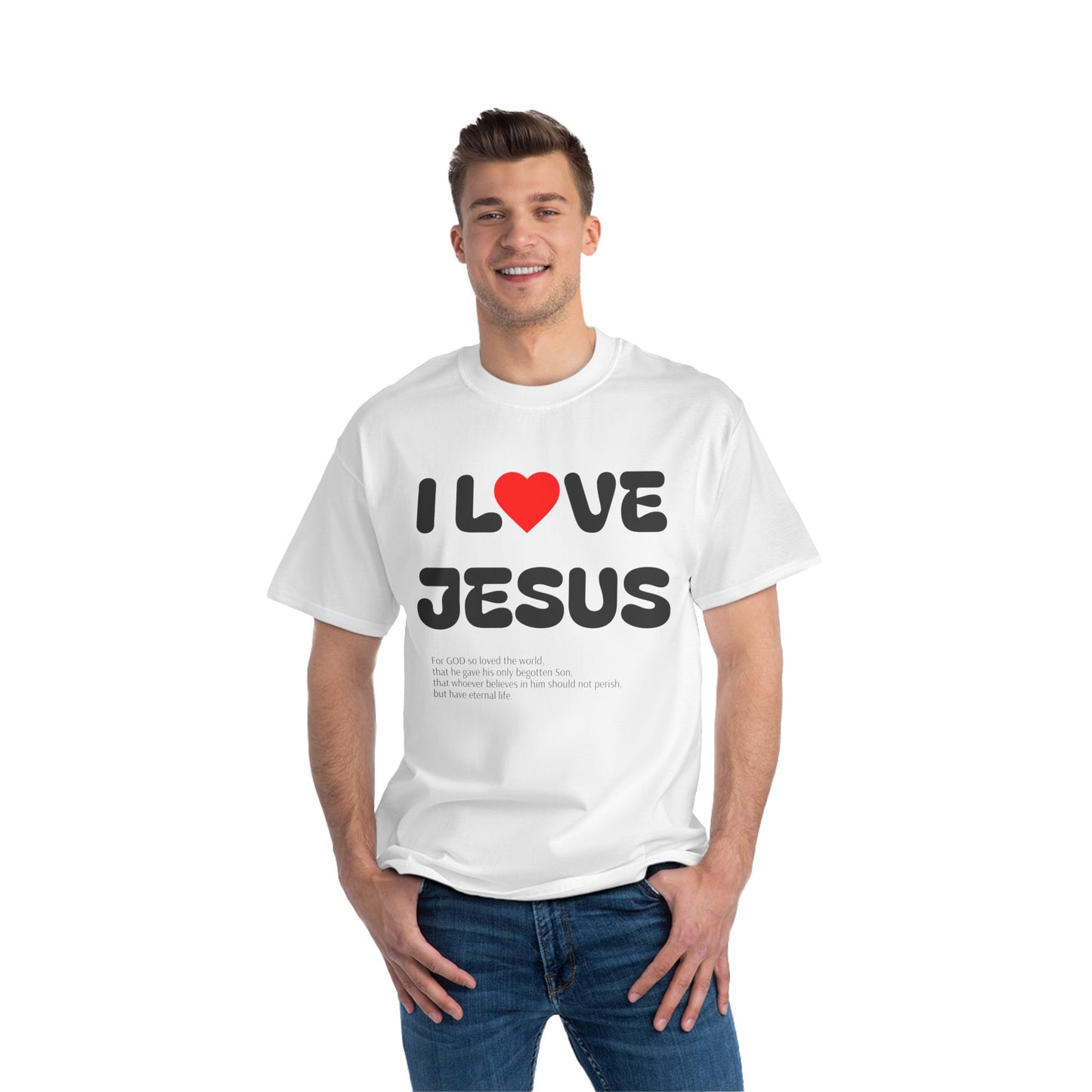 I Love Jesus Short-Sleeve T-Shirt, Christian Apparel