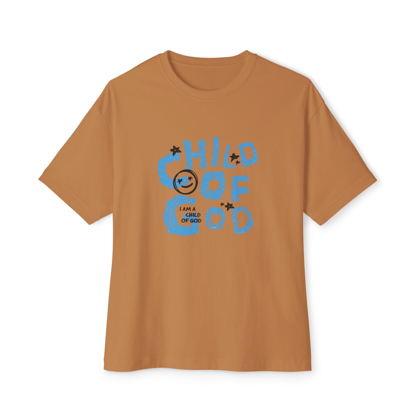 Children of God Oversized Tee – Comfortable Unisex Boxy Shirt for Faith