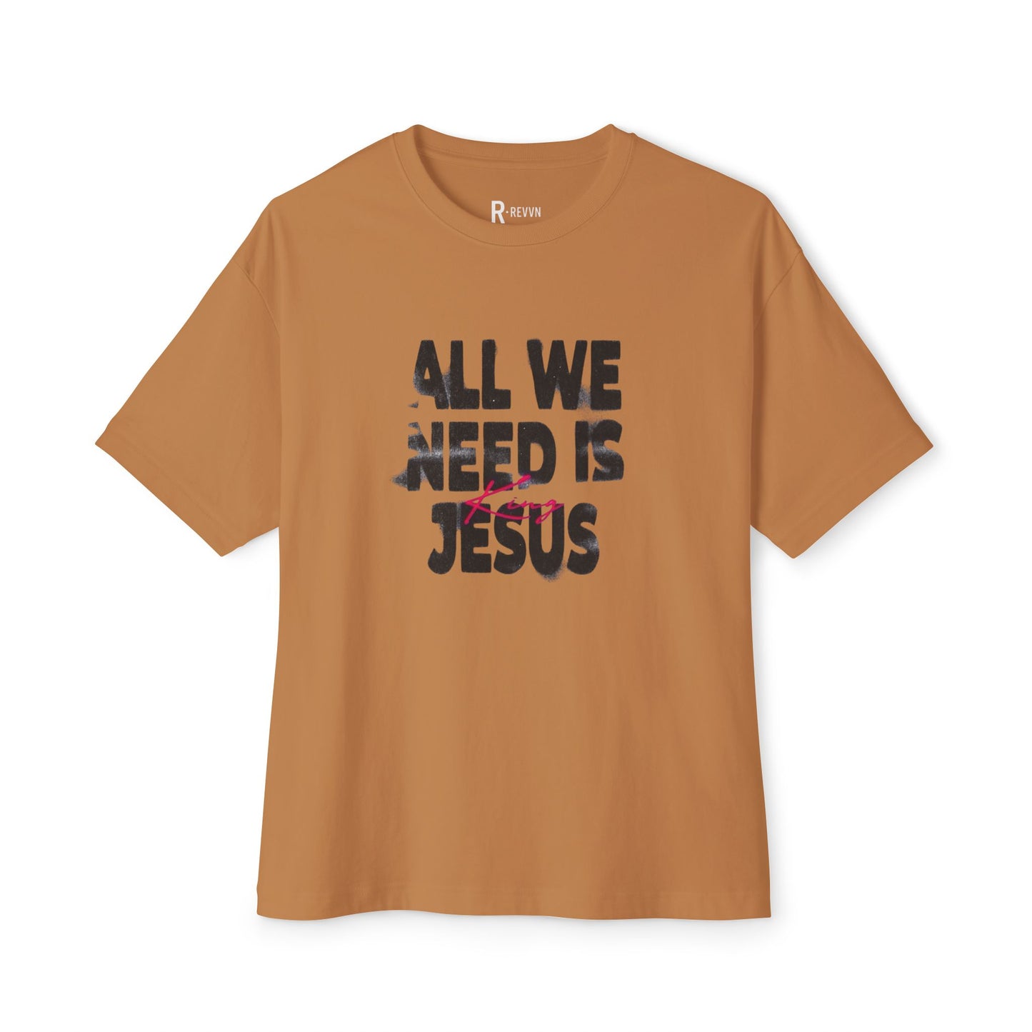 Faith-Inspired Oversized Tee - All We Need is Jesus
