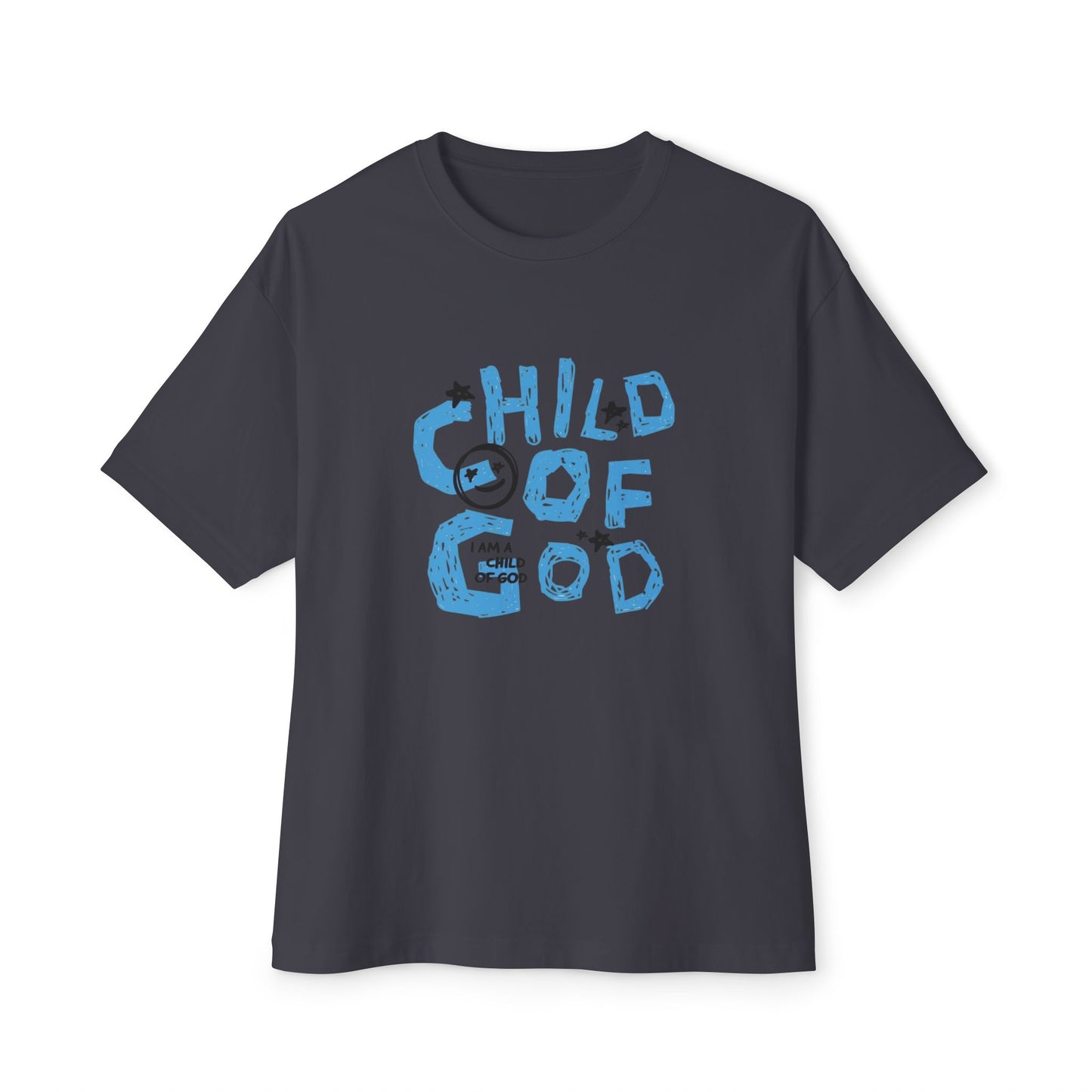 Children of God Oversized Tee – Comfortable Unisex Boxy Shirt for Faith