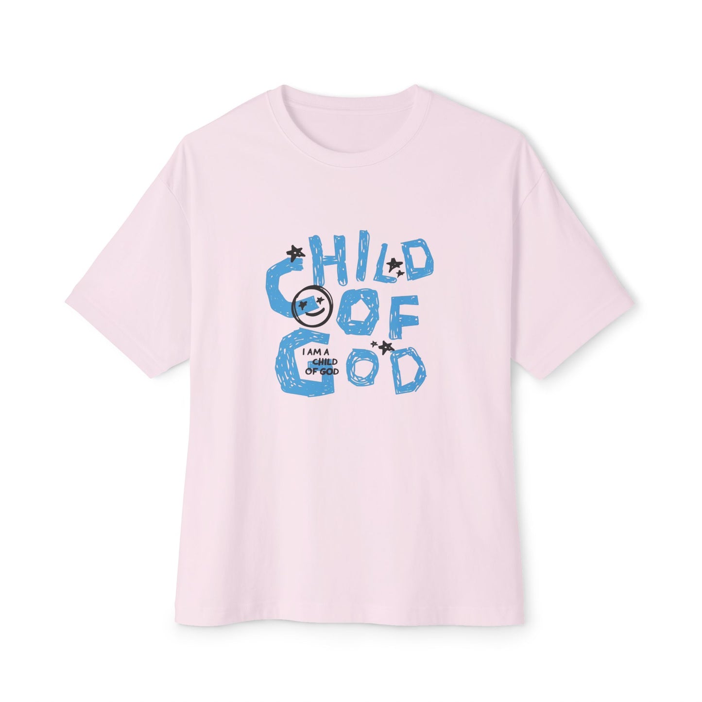 Children of God Oversized Tee – Comfortable Unisex Boxy Shirt for Faith