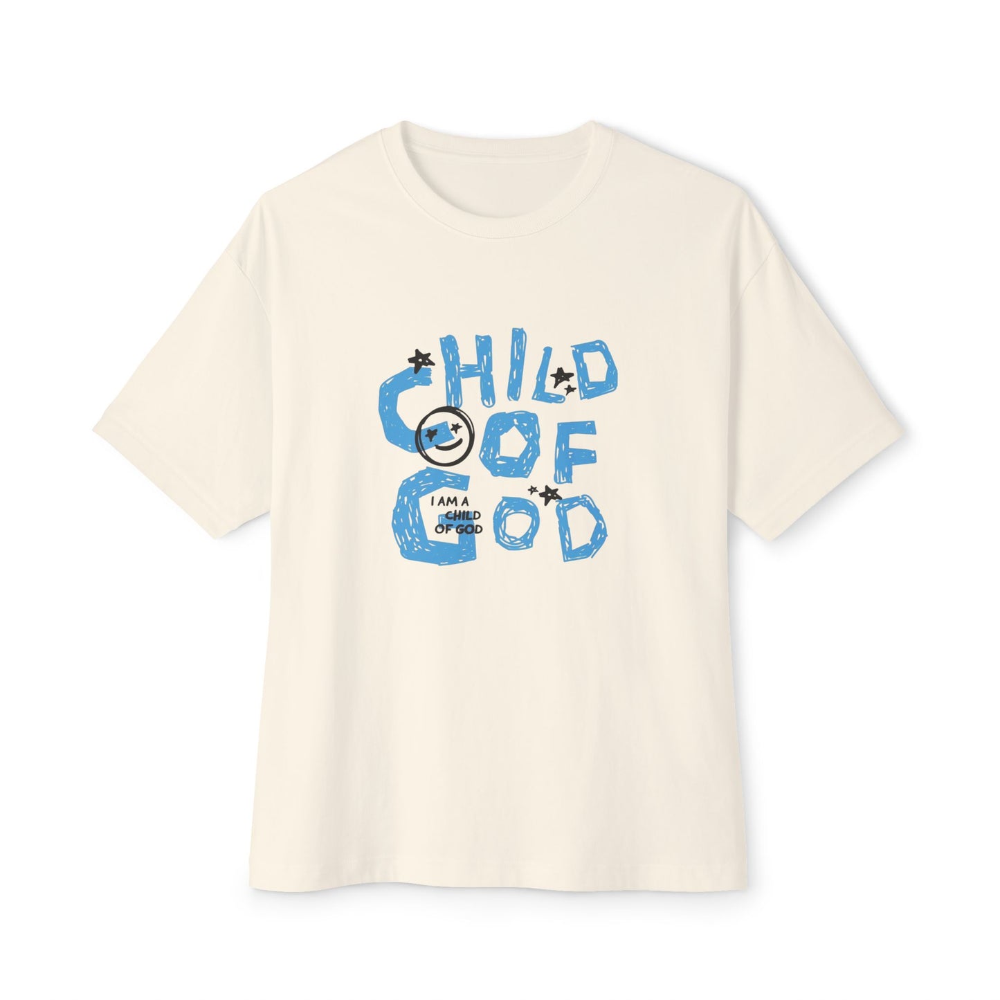 Children of God Oversized Tee – Comfortable Unisex Boxy Shirt for Faith