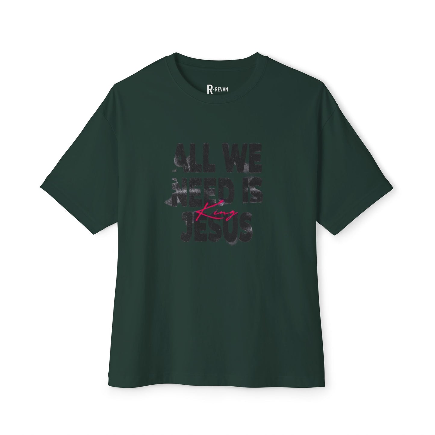 Faith-Inspired Oversized Tee - All We Need is Jesus