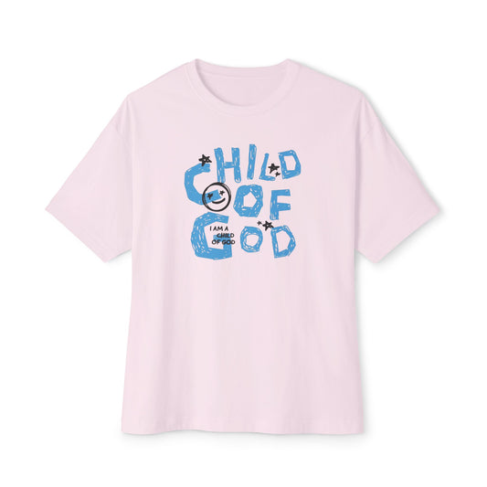 Children of God Oversized Tee – Comfortable Unisex Boxy Shirt for Faith, Casual Wear, Gifts, Spiritual Occasions, Back to School