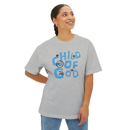 Children of God Oversized Tee – Comfortable Unisex Boxy Shirt for Faith, Casual Wear, Gifts, Spiritual Occasions, Back to School