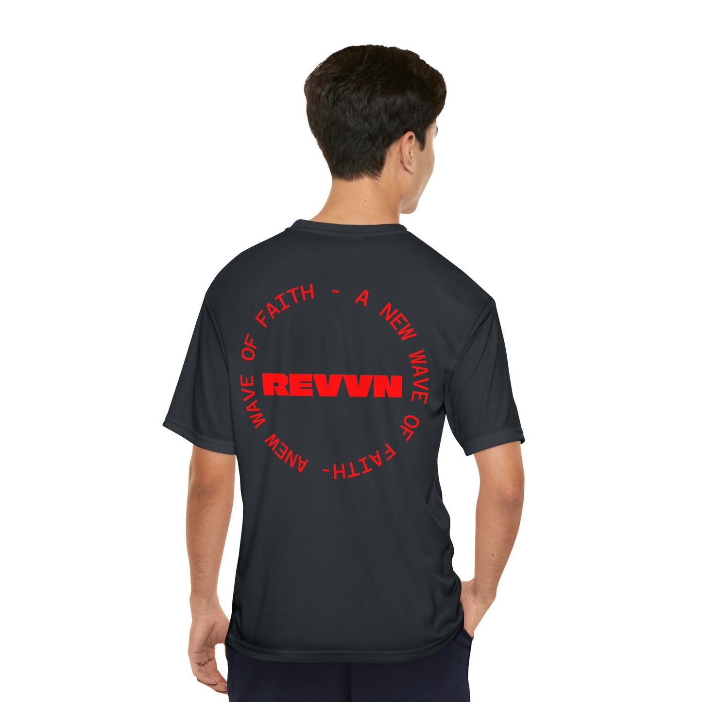 Men's Faith-Inspired Performance T-Shirt - Jesus Saves