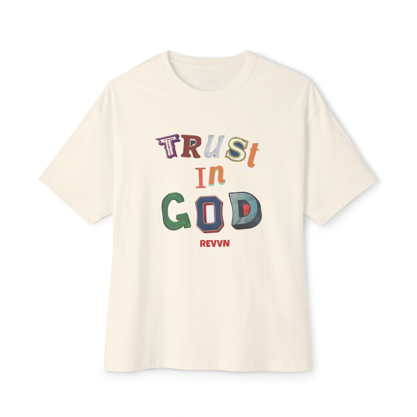 Trust in God Oversized Tee, Unisex Spiritual Shirt