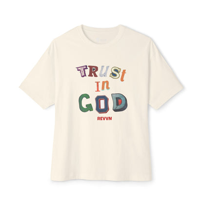 Trust in God Oversized Tee, Unisex Spiritual Shirt