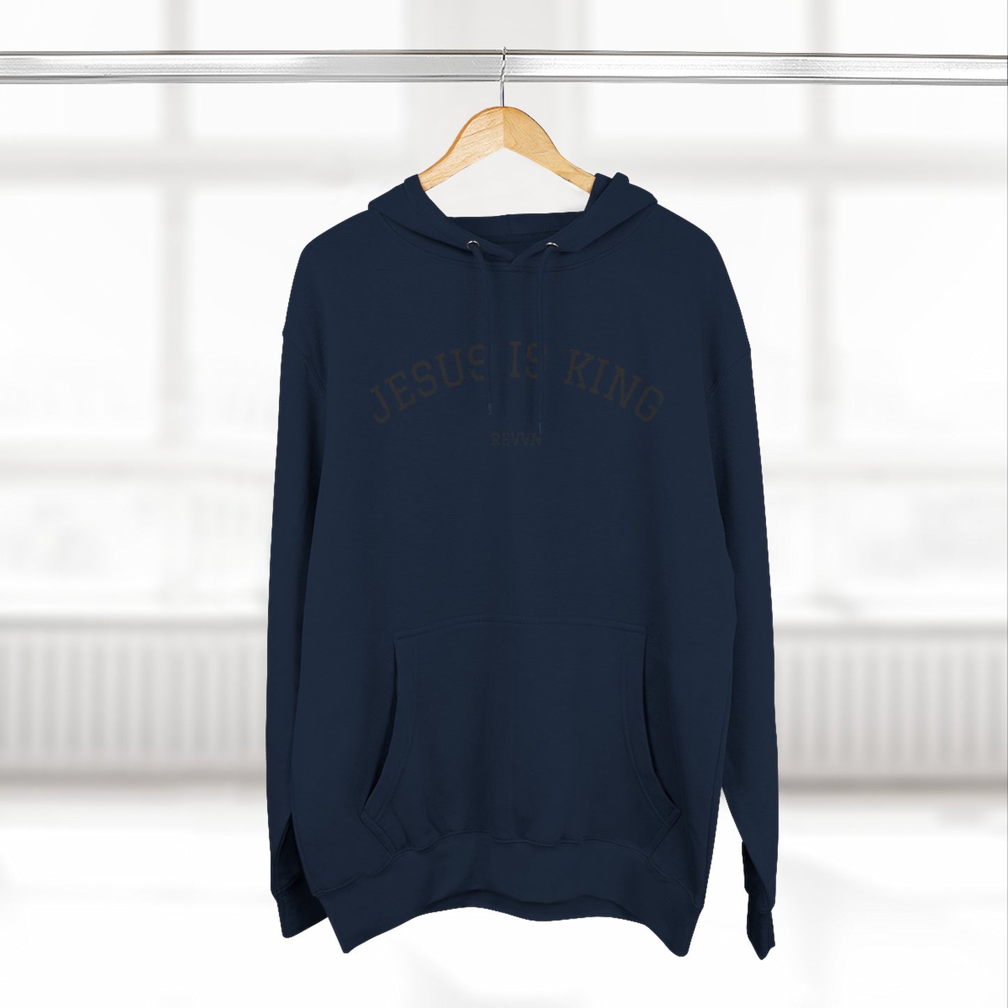 Jesus Is King Three-Panel Fleece Hoodie
