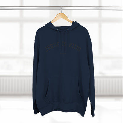 Jesus Is King Three-Panel Fleece Hoodie
