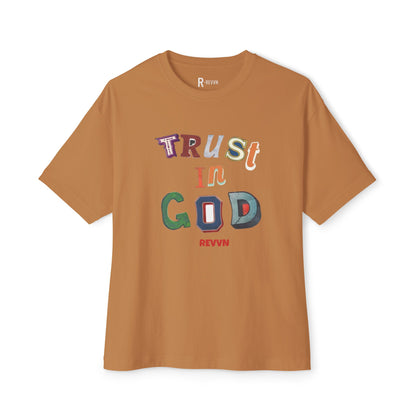 Trust in God Oversized Tee, Unisex Spiritual Shirt