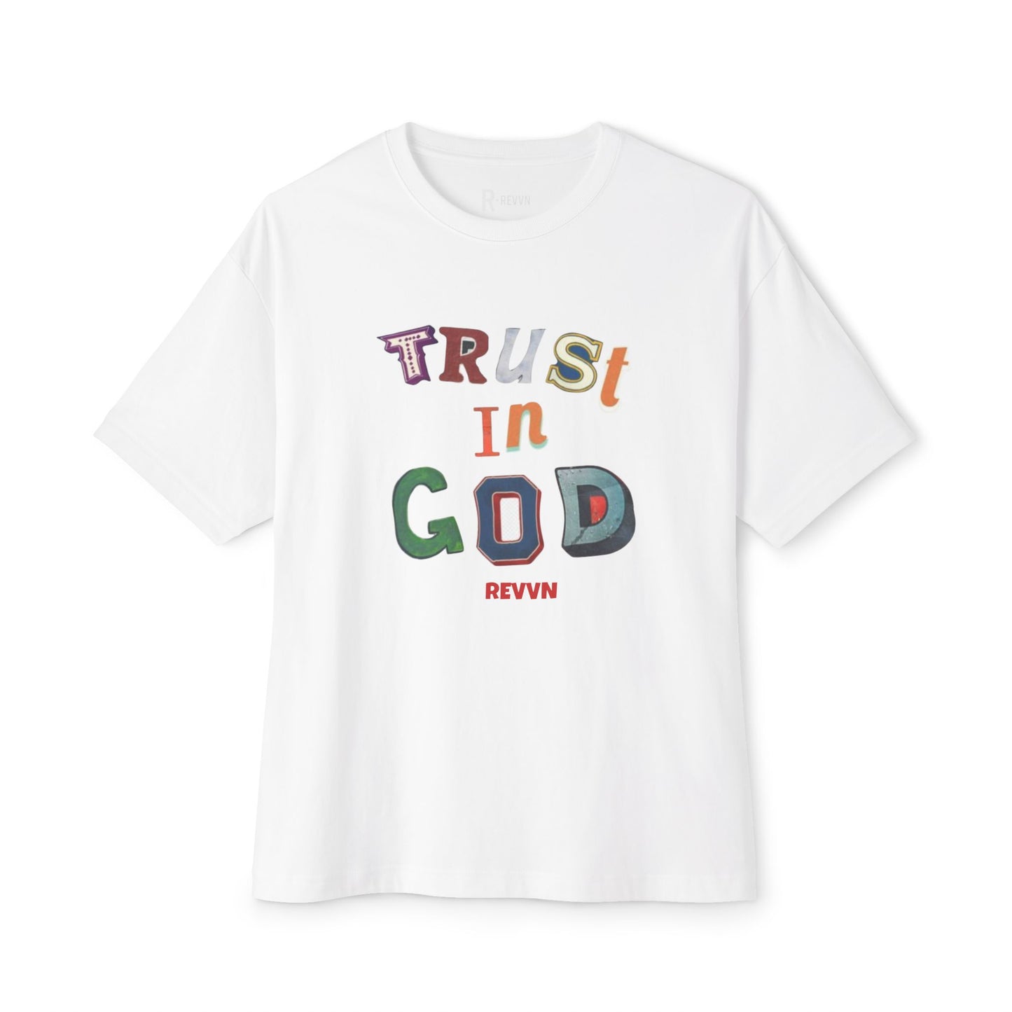Trust in God Oversized Tee, Unisex Spiritual Shirt