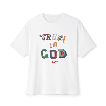 Trust in God Oversized Tee, Unisex Spiritual Shirt
