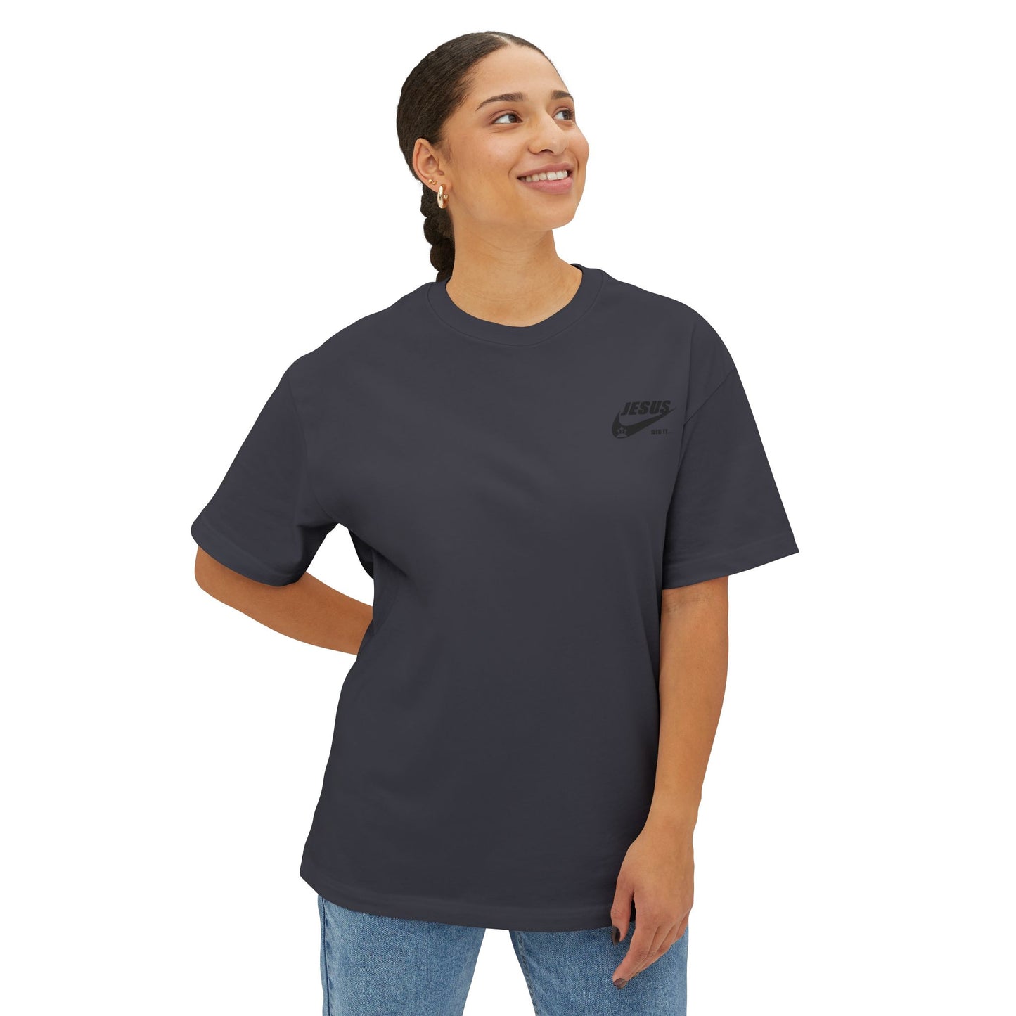 Faith Over Fear Unisex Oversized Boxy Tee