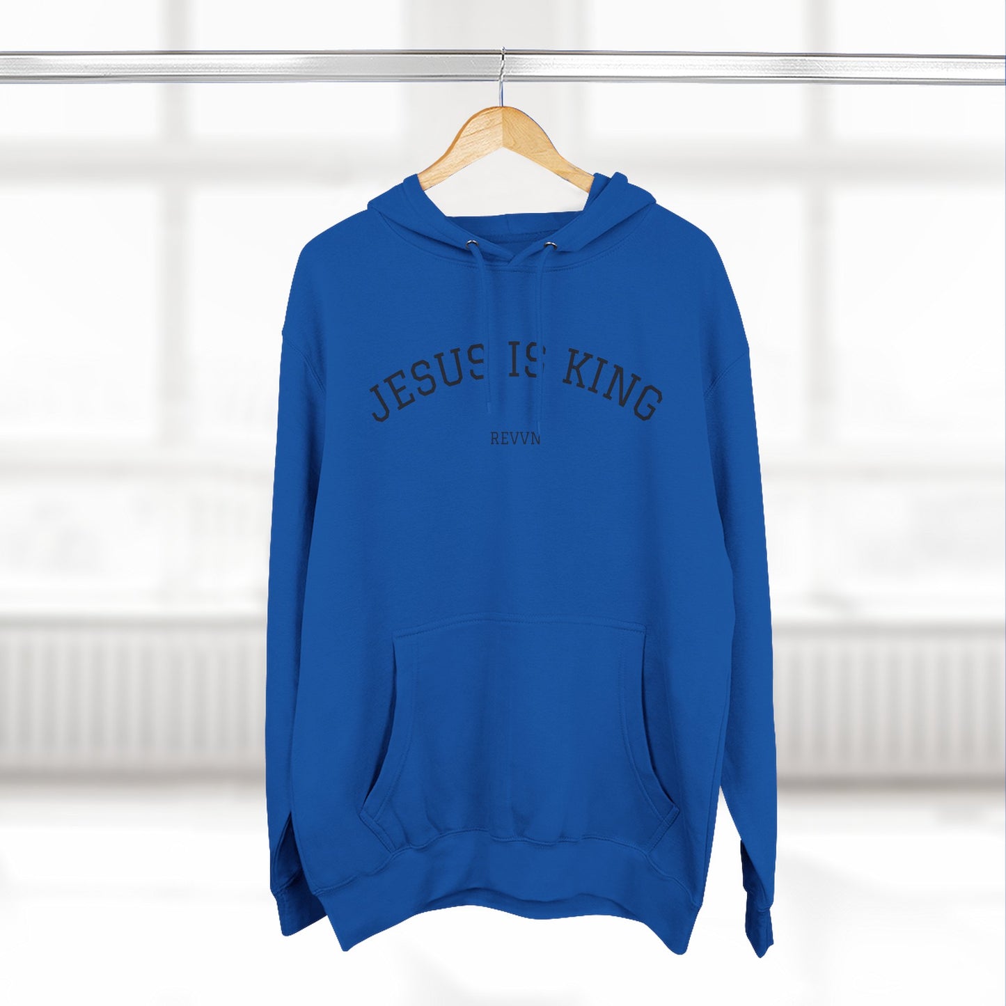 Jesus Is King Three-Panel Fleece Hoodie