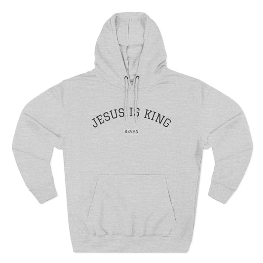 Jesus Is King Three-Panel Fleece Hoodie