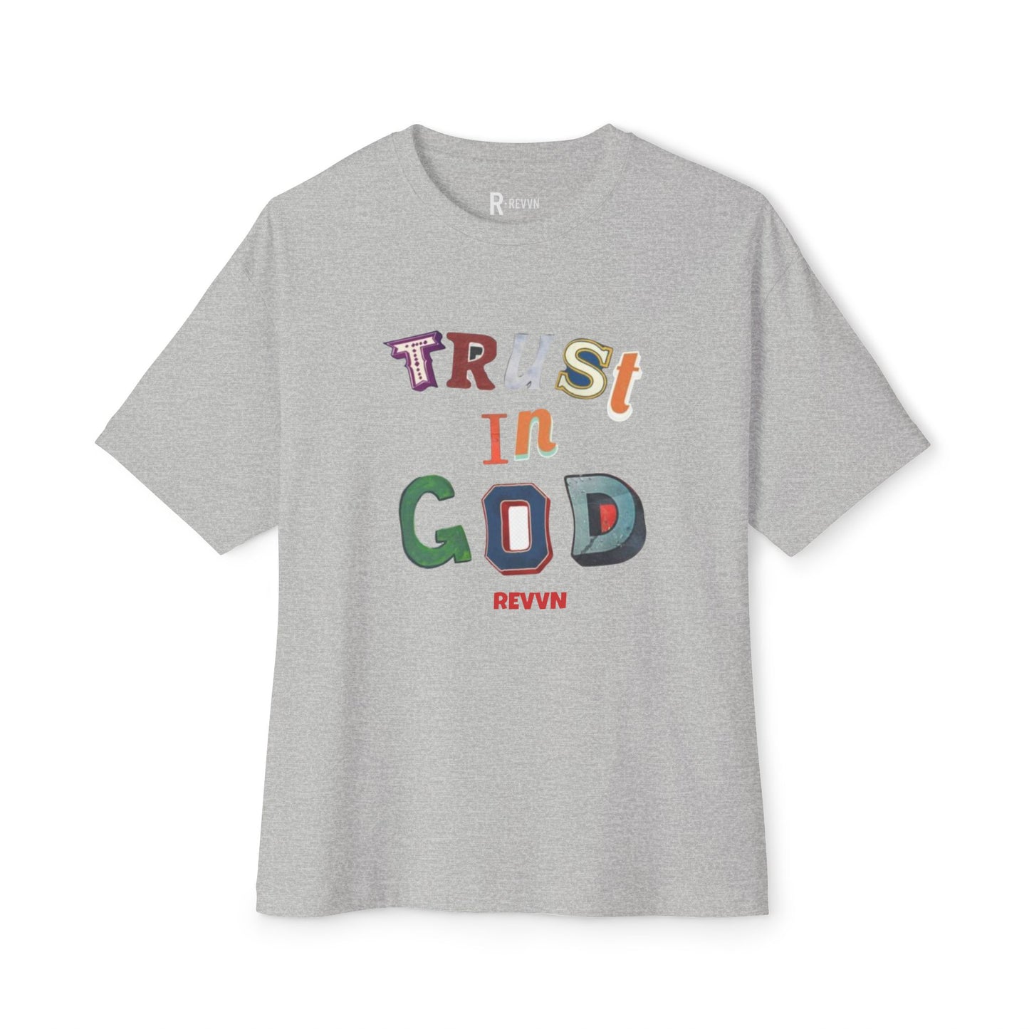 Trust in God Oversized Tee, Unisex Spiritual Shirt