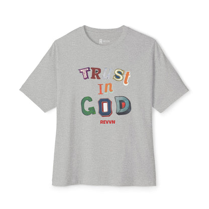 Trust in God Oversized Tee, Unisex Spiritual Shirt