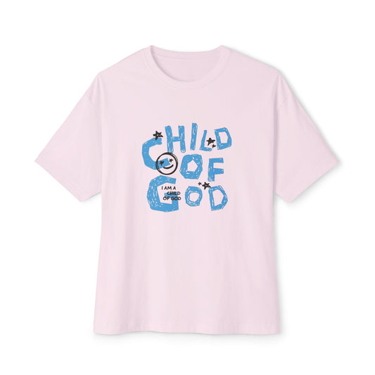 Children of God Oversized Tee – Comfortable Unisex Boxy Shirt for Faith
