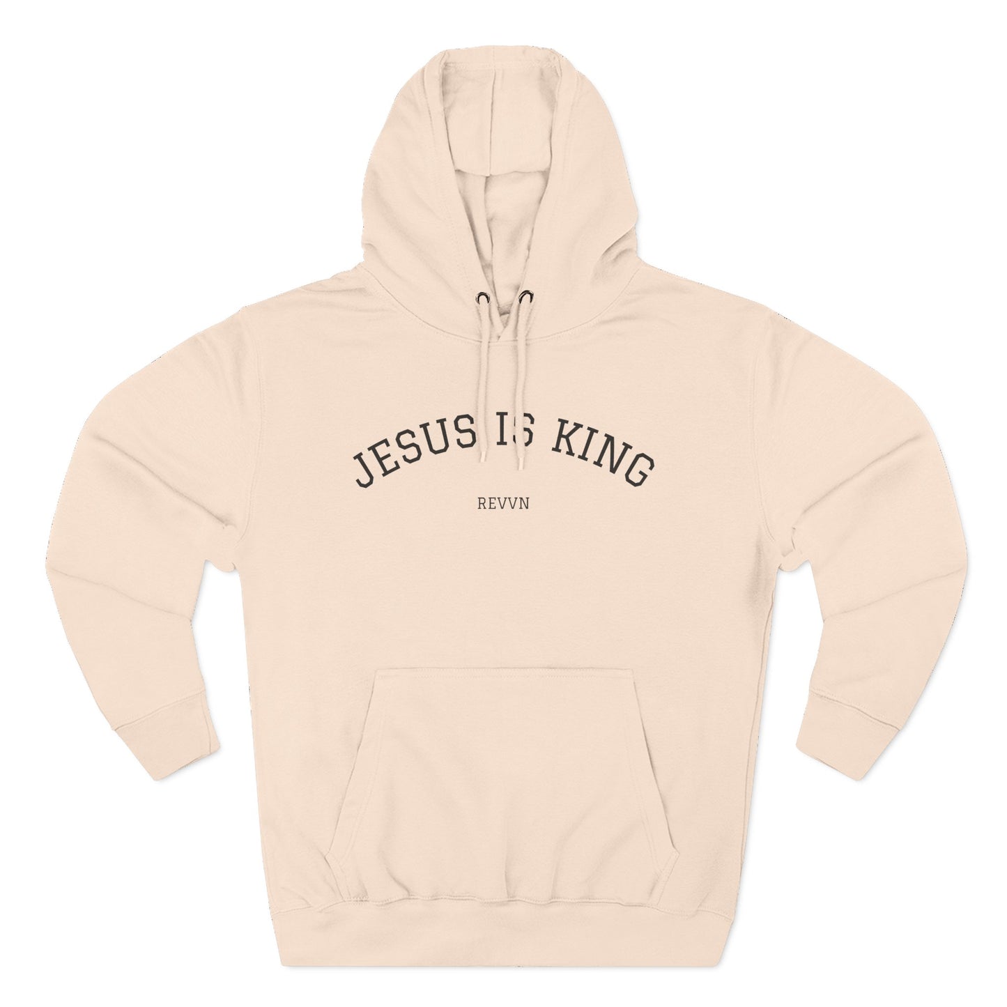 Jesus Is King Three-Panel Fleece Hoodie