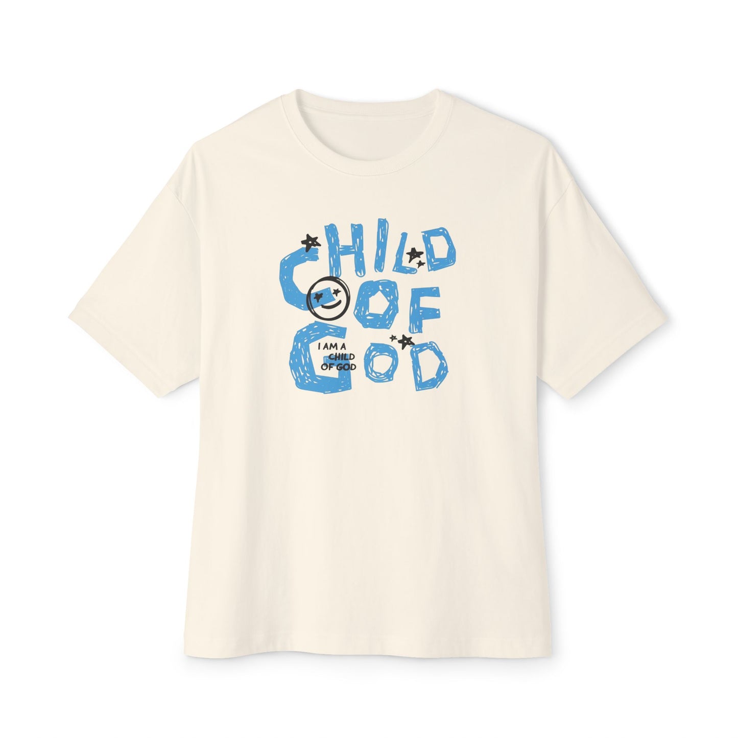 Children of God Oversized Tee – Comfortable Unisex Boxy Shirt for Faith, Casual Wear, Gifts, Spiritual Occasions, Back to School