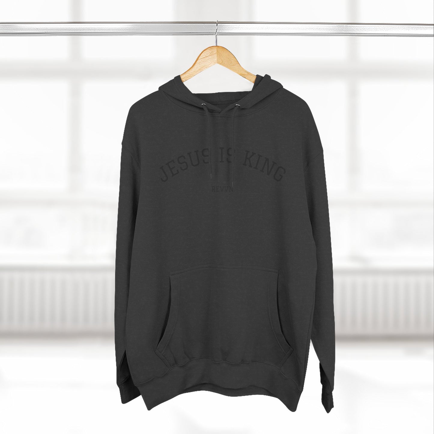 Jesus Is King Three-Panel Fleece Hoodie