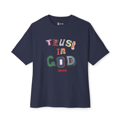 Trust in God Oversized Tee, Unisex Spiritual Shirt