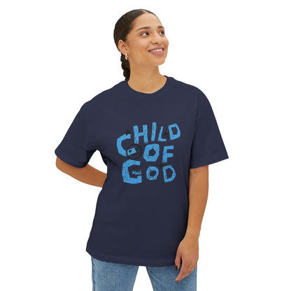 Children of God Oversized Tee – Comfortable Unisex Boxy Shirt for Faith