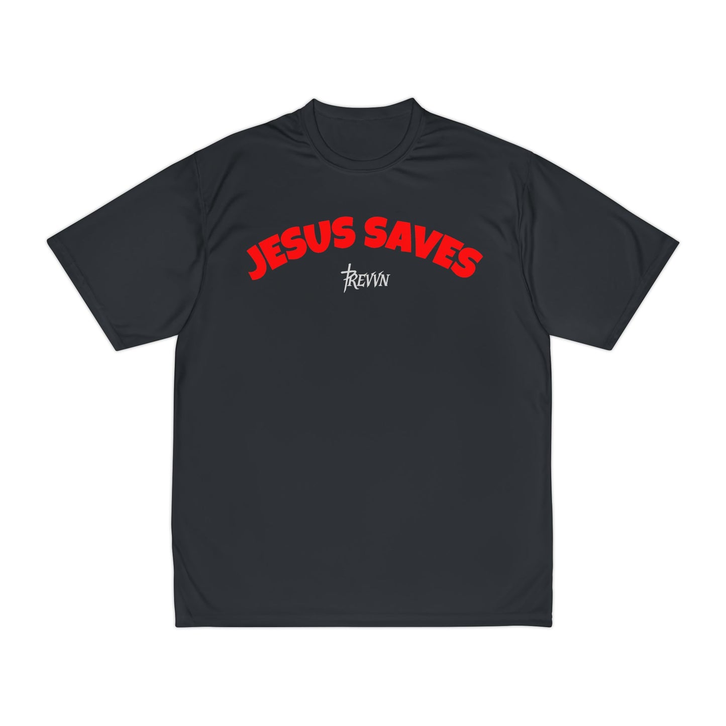Men's Faith-Inspired Performance T-Shirt - Jesus Saves
