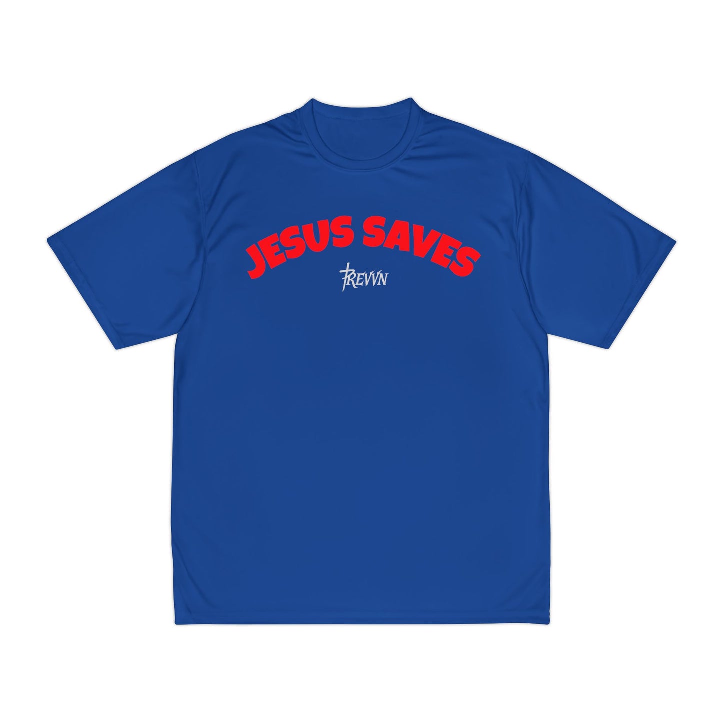 Men's Faith-Inspired Performance T-Shirt - Jesus Saves