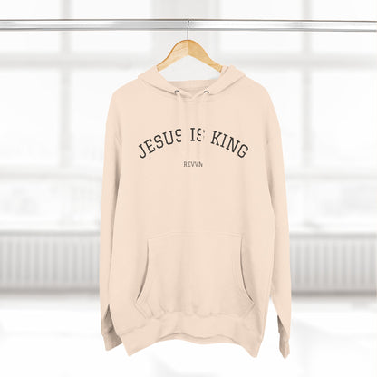 Jesus Is King Three-Panel Fleece Hoodie