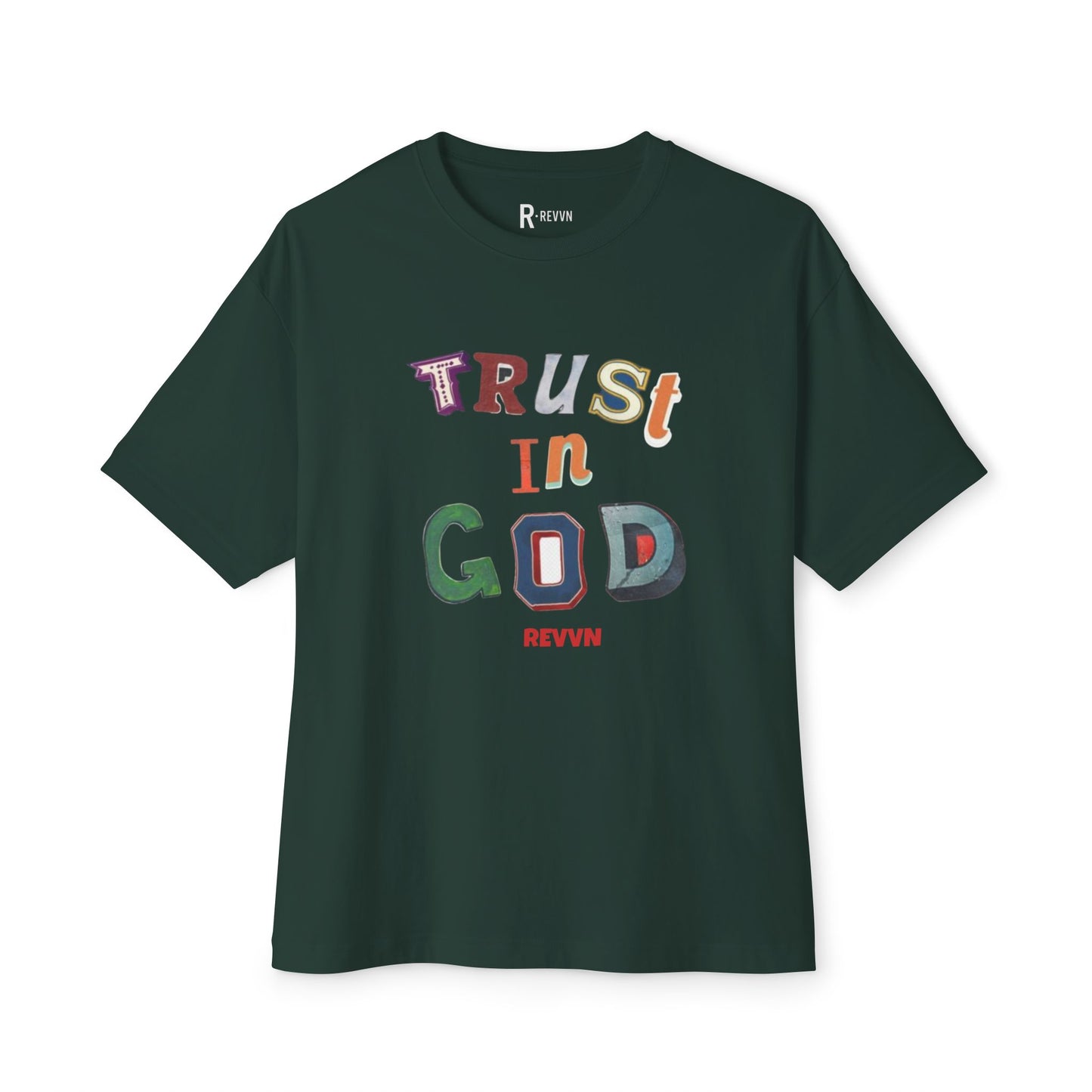 Trust in God Oversized Tee, Unisex Spiritual Shirt